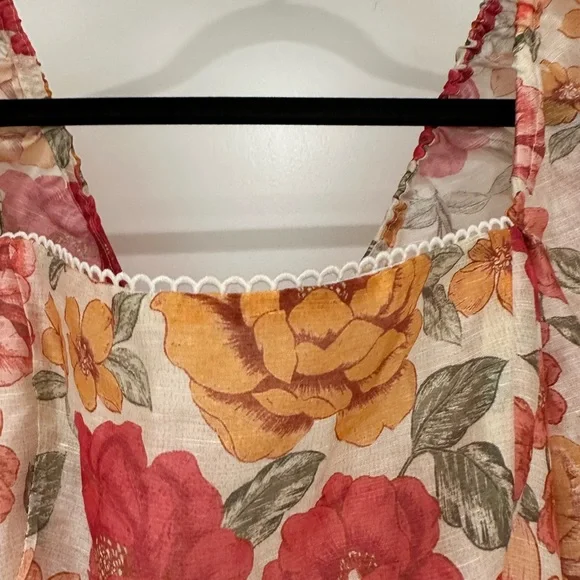 Kivari Floral Mini Dress - Pink and Orange - Picture 11 of 15